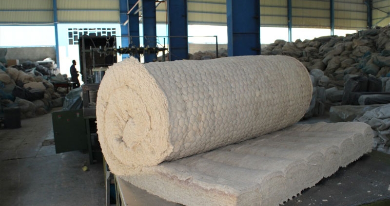 عایق پشم سنگ پتویی